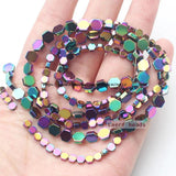 Shining Hematite Hexagonal Plate Beads 15inch