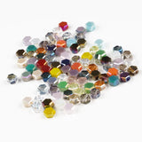 Hexagonal Double-sided Glass Beads 28 Colors Loose Spacer Beads