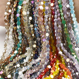 Hexagonal Double-sided Glass Beads 28 Colors Loose Spacer Beads