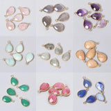 Drop Shape Natural Quartz Pendant for Jewelry Making