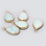 Drop Shape Natural Quartz Pendant for Jewelry Making