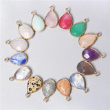 Drop Shape Natural Quartz Pendant for Jewelry Making