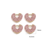 4pcs Heart Charms Love Pendant DIY Jewelry Making