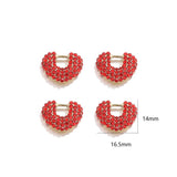 4pcs Heart Charms Love Pendant DIY Jewelry Making