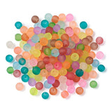 Frosted Mixed Glass Beads Round 100pcs DIY Jewelry Accessory