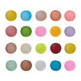 Frosted Mixed Glass Beads Round 100pcs DIY Jewelry Accessory