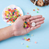 Frosted Mixed Glass Beads Round 100pcs DIY Jewelry Accessory