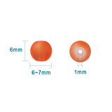 Frosted Mixed Glass Beads Round 100pcs DIY Jewelry Accessory