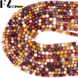 3mm/4mm Mookaite Faceted Round Stone Beads for Jewelry Making