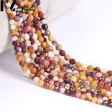 3mm/4mm Mookaite Faceted Round Stone Beads for Jewelry Making