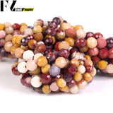 3mm/4mm Mookaite Faceted Round Stone Beads for Jewelry Making