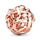 10pcs Heart Star Beads Silver Animal Moon Dream Catcher Charm