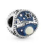 10pcs Heart Star Beads Silver Animal Moon Dream Catcher Charm