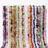 6-8mm Natural Stone Beads Irregular Loose Spacer Crystal Agates DIY Bracelet
