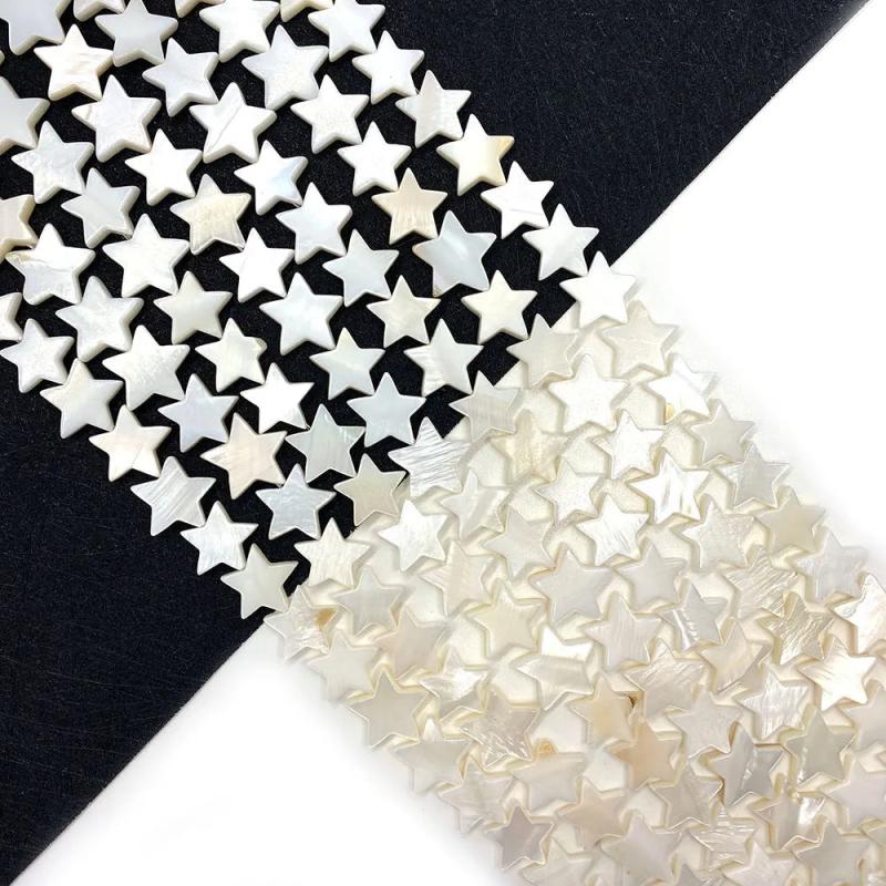 Mother Pearl Shell Pentagram Shell Beads 6-15mm DIY Jewelry Making Beads