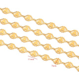 Stainless Steel 18k Plating Peach Heart Chain DIY Craft Bulk