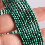 Malachite Stone Beads for Jewelry Making DIY Bracelet Stone Accessories 2mm 3mm