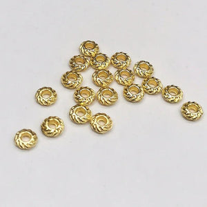 100 PCS 4x1.5mm Round Flat Beads Spacer for DIY Jewelry Making