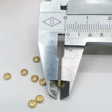 100 PCS 4x1.5mm Round Flat Beads Spacer for DIY Jewelry Making