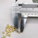 100 PCS 4x1.5mm Round Flat Beads Spacer for DIY Jewelry Making