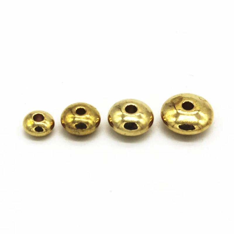 Metal Raw Brass Flat Beads 3-10mm DIY Jewelry Making