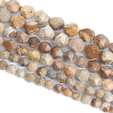 Faceted Jaspers Natural Stone Beads Spacer Beads DIY Charm Bracelets
