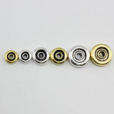 100pcs Antique Silver Metal Flat Round Rondelle Spacer Beads 6 8 10mm
