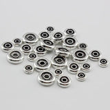 100pcs Antique Silver Metal Flat Round Rondelle Spacer Beads 6 8 10mm