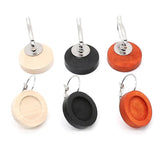 10pcs Stainless Steel Lever Back Earrings Base, 12MM Glass Cabochon Bezel