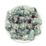 20 PCS 10mm 12mm Square Ceramic Beads Spacer Beads for Jewelry Making