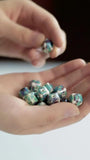 20 PCS 10mm 12mm Square Ceramic Beads Spacer Beads for Jewelry Making