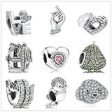 Sparkling Bird Snake Pear Charm Bead For Girl Fit Bracelet DIY Jewelry