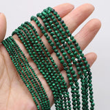 Faceted Malachite Beads for Jewelry Making DIY Necklace Crafts