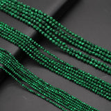 Faceted Malachite Beads for Jewelry Making DIY Necklace Crafts