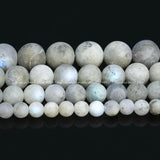 Gray Labradorite Round Beads for Jewelry Making Crafts DIY