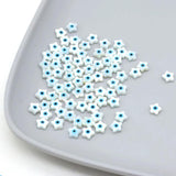 5Pcs Freshwater Shell Pendant Eye Bead Charm for Jewelry Making DIY
