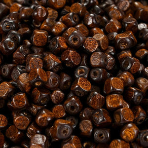 100/200/300pc 6mm Square Wood Beads Natural Spacer Beads for Jewelry Making