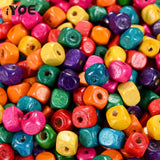 100/200/300pc 6mm Square Wood Beads Natural Spacer Beads for Jewelry Making