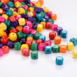 100/200/300pc 6mm Square Wood Beads Natural Spacer Beads for Jewelry Making