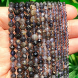 Cordierite Stone Beads Faceted Small Waist Loose Beads for Jewelry Making