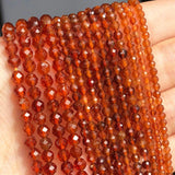 Coffee Quartz Crystal Beads for DIY Jewelry 2-4mm Round 15''