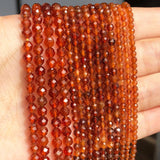 Coffee Quartz Crystal Beads for DIY Jewelry 2-4mm Round 15''