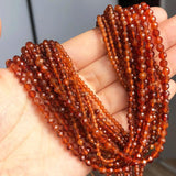 Coffee Quartz Crystal Beads for DIY Jewelry 2-4mm Round 15''