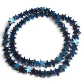 Silver Hematite Beads Natural Stone Spacer Star Beads DIY