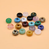 10Pc Natural Stone Big Hole Beads for Jewelry Making DIY