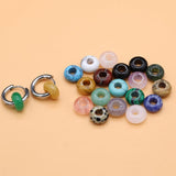 10Pc Natural Stone Big Hole Beads for Jewelry Making DIY