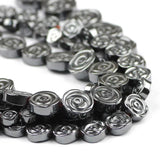 6/8/10/12MM Hematite Roses Flowers Natural Stone Beads