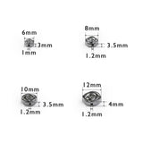 6/8/10/12MM Hematite Roses Flowers Natural Stone Beads