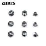 Stone Lion Buddha Maitreya Hematite Beads Spacers Loose Beads