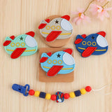 Silicone Airplane Teether BPA-Free Food Grade Baby Teething Toy